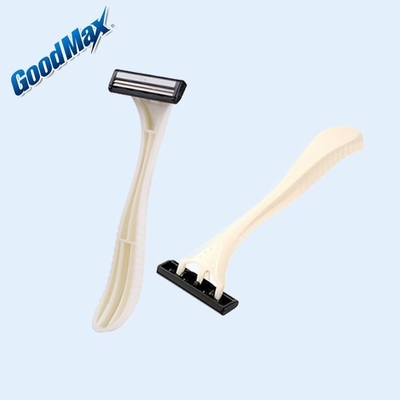 China Twin Blade Throw Away Razors Comfort Close Shave Handle Material PP / PS / Rubber supplier