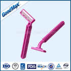 Women Twin Blade Medical Razor Disposable With Good Hardness ISO Approved